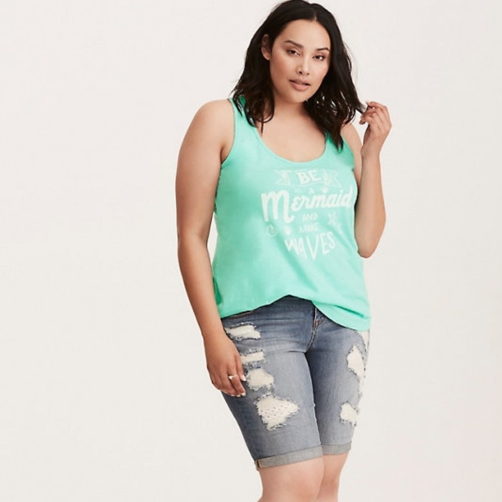 Torrid mermaid racerback tank top